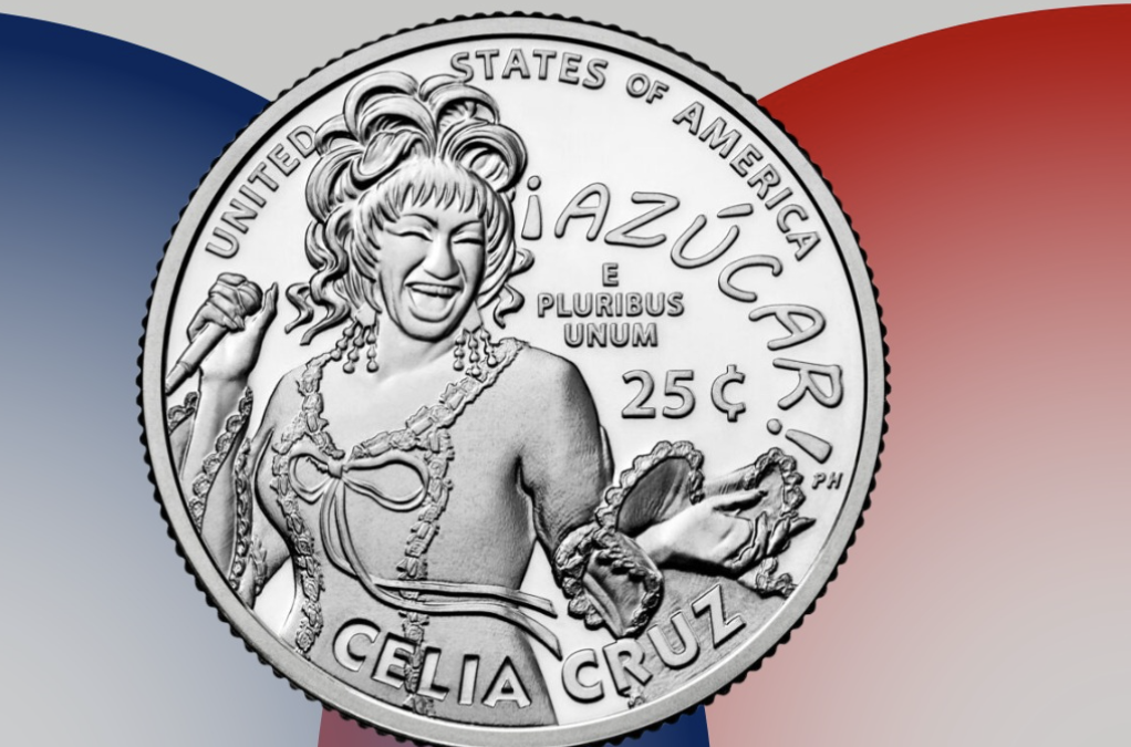 CELIA CRUZ ES INMORTALIZADA EN NUEVA MONEDA DE 25 CENTAVOS EN EU